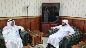 Prof. Khalid Maatouq Visits the College of Judicial Studies and Regulations